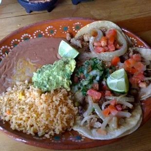 El Potrero Carnitas Taco Plate - YUM!