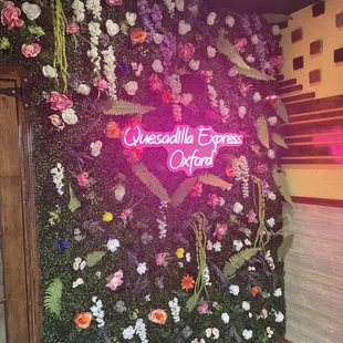 the entrance to the restaurant