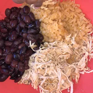 Plato Niño Shredded Chicken Beans and Rice for $7.25