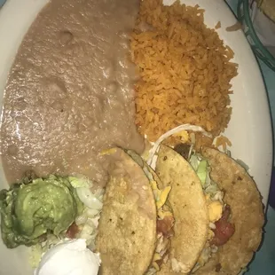 3 Crispy Taco plate