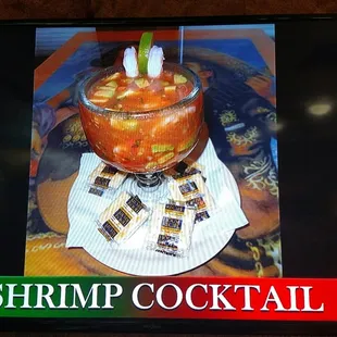 shrimp cocktail on a plate