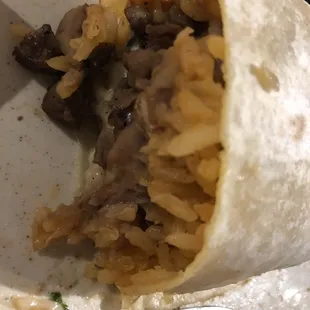 Carne asada burrito
