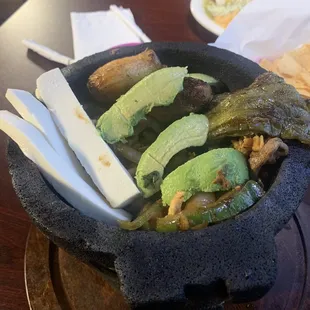 a bowl of food on a table