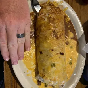 The huge Burrito Allegro