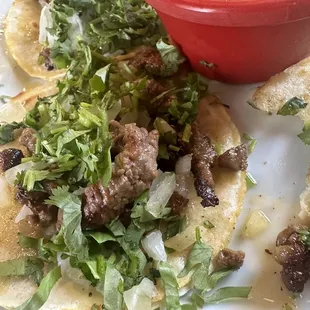 Carne asada mini taco