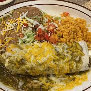 Chile Verde burrito