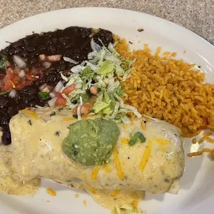 Burrito Cazabor with black beans