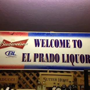 welcome to el prado liquors