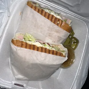 Cubano but it was stuffed w deli meat and bar s hot dogs. Not what I was expecting