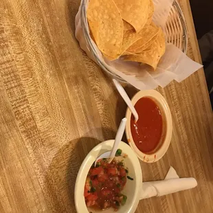 tortillas and salsa