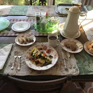 Breakfast was delicious and so nicely presented