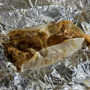 Chorizo, Egg and Cheese Taco