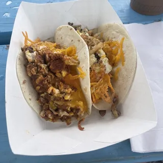 Bean, Egg and Cheese Taco