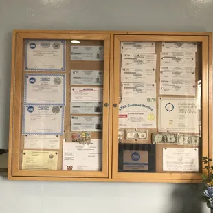 Licenses of business and technicians.