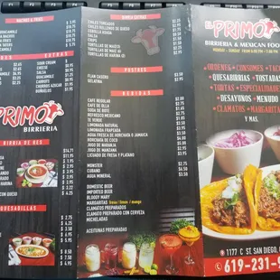 Menu as of 6/2/21.