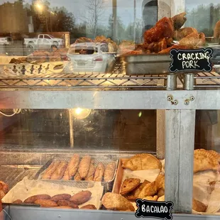 the bakery&apos;s display case