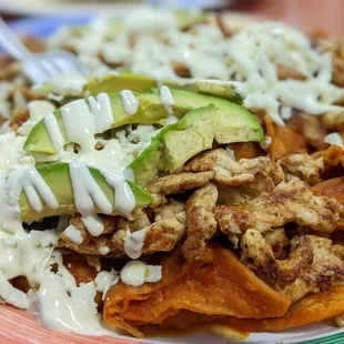 a plate of mexican food