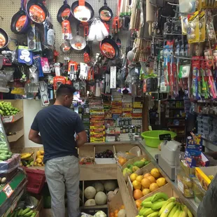 a man in a grocery store