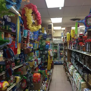 a view of a grocery store