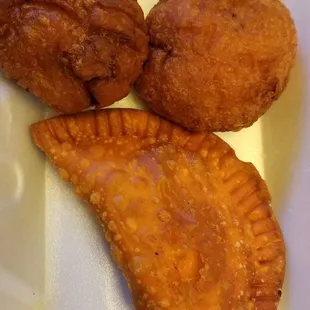 2 order relleno de papa- 1 chicken &amp; 1 ground meat Pollo pastelillo