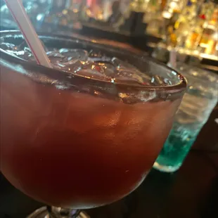 2 for 1 HUGE patron Margarita for HH sooo delicious made by Ivan !