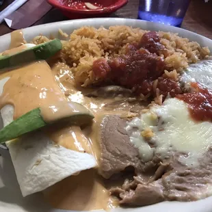 Avocado enchilada.