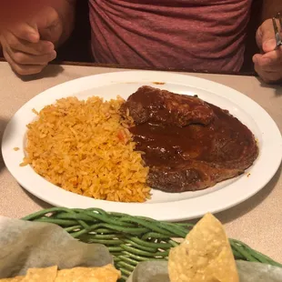Steak ranchero without beans