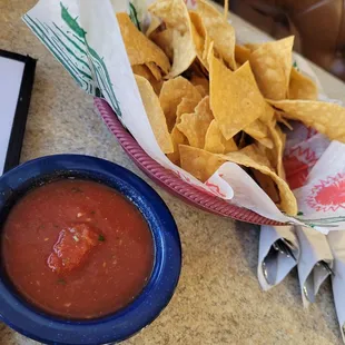 Crispy chips and the salsa has just the perfect bite.
