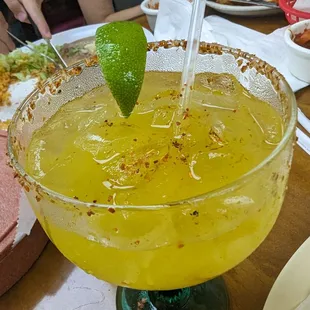 Chili mango margarita