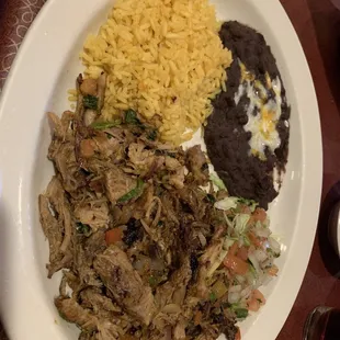 a plate of food on a table