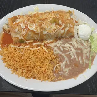 Fajitas burrito