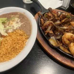 Combination fajitas were also amazing.