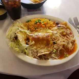 Chile Verde Enchilada