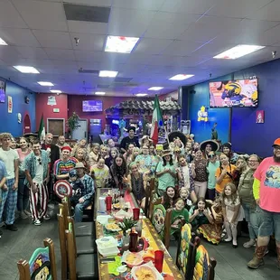 This was how large our group was and the room connected to the bar could accommodate us. WOW!