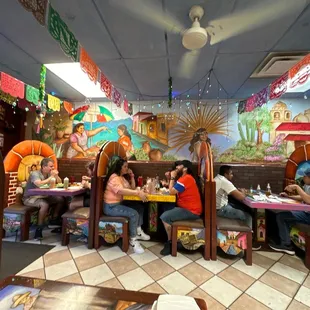 This is 3 of the 6 booths.  El Pueblo rocks!