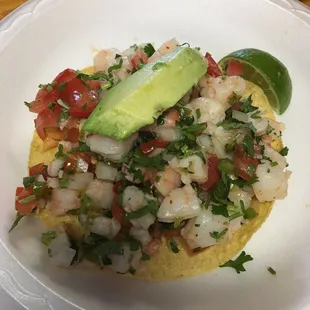 Shrimp Tostada