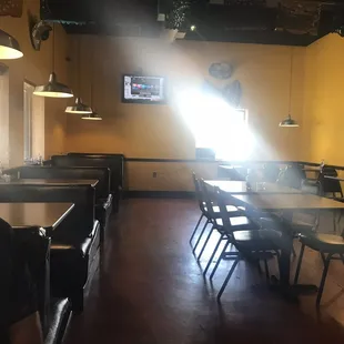 Booths and tables