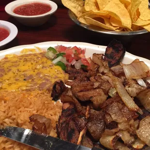 Carne Asada w Grilled Onions $8.95 Delicious!!!