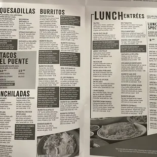 To go menu section