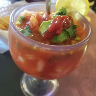 Coctel de camaron (grande) Shrimp cocktail (large)