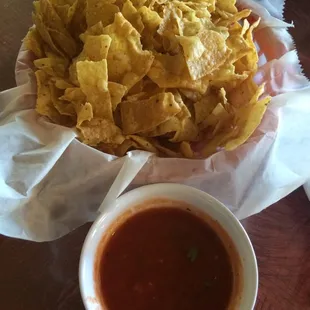 Yummy chips and salsa