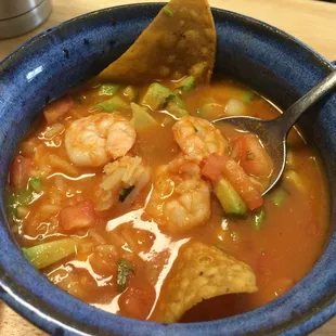 Shrimp and Avocado Soup