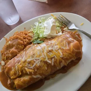 Chicken chimichanga