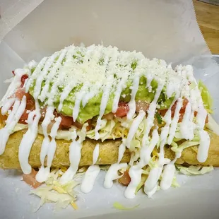Rolled Potato tacos.