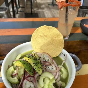 Aguachile Tostada