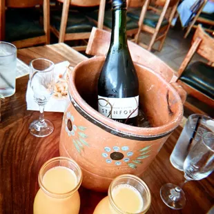 Champagne with OJ  40$