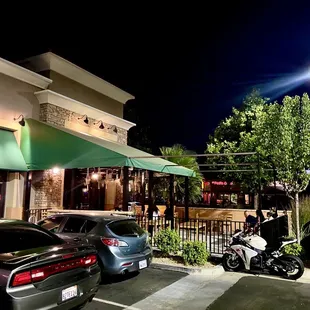 Spacious outdoor area too! With misters and fans in the covered portion!