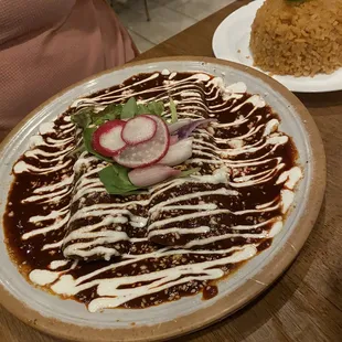 Mole Enchiladas