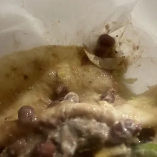 Pinto beans instead of refried beans no cheese no egg