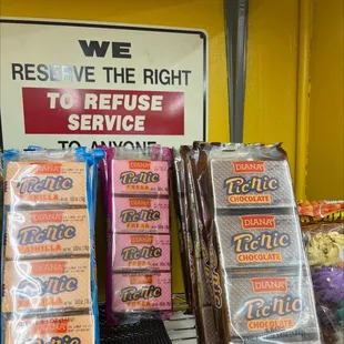 a variety of products for sale